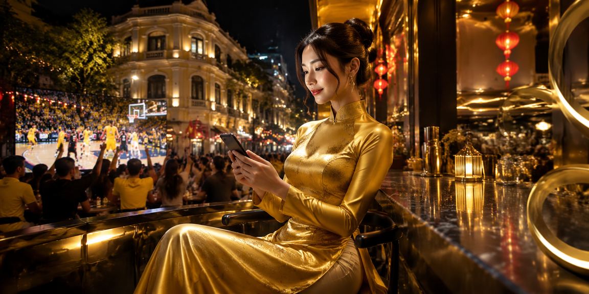 Người dùng xem ưu đãi và thông tin thanh toán VND trên màn hình điện thoại
